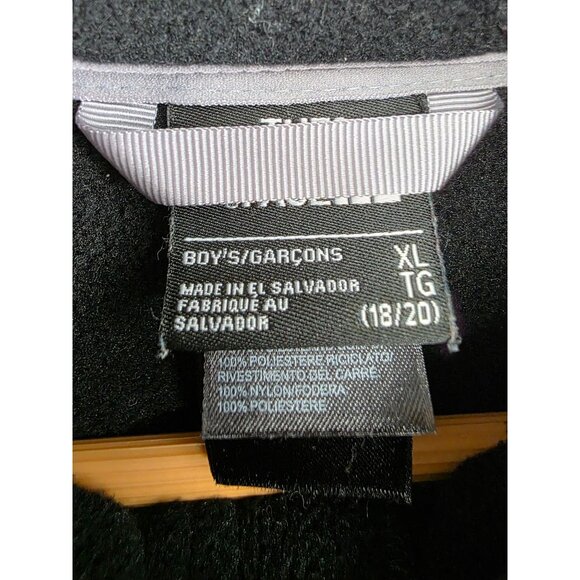 Vintage The North Face Denali Fleece Polartec Hooded Full Zip Coat Jacke XL Blac - Picture 5 of 9